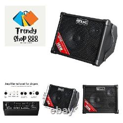 Amplificateur de guitare acoustique alimenté par batterie - Haut-parleur Bluetooth portable 100W, 6