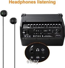 Amplificateur de guitare acoustique alimenté par batterie - Haut-parleur Bluetooth portable 100W, 6