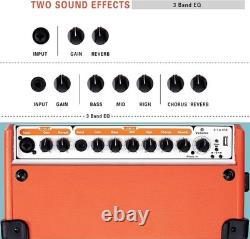Amplificateur de guitare acoustique, ampli Bluetooth 20 watts pour guitare acoustique avec réverbération