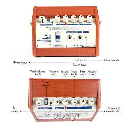 Amplificateur de guitare acoustique portable AC-15 de 15W avec microphone G6O0