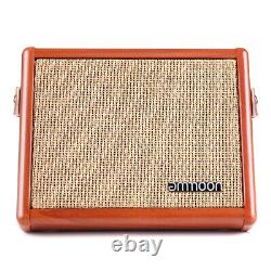 Amplificateur de guitare acoustique portable Ammoon 15W avec haut-parleur BT rechargeable W2V5