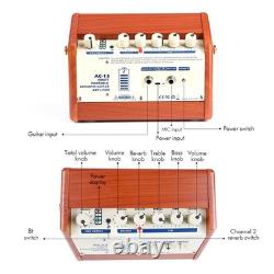 Amplificateur de guitare acoustique portable rechargeable 15W SD3
