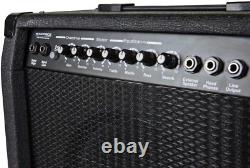 Amplificateur de guitare combo 1X10 Noir, 40 Watts, Reverb à ressort, Haut-parleur de 10 pouces 4 Ohms