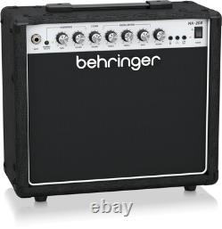 Amplificateur de guitare combo Behringer HA-20R de 20 watts avec réverbération et haut-parleur Bugera 8