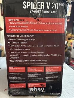 Amplificateur de guitare combo Line 6 Spider V 20 MKII 20W 1x8 Noir