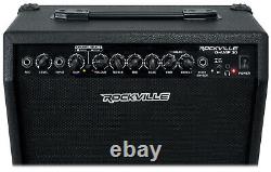 Amplificateur de guitare combo Rockville G-AMP 30 Watts avec Bluetooth + pédale + écouteurs