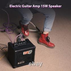 Amplificateur de guitare électrique 15W avec effets de délai et de réverbération HLVF Amplificateur de guitare électrique 15W avec effets de délai et de réverbération HLVF