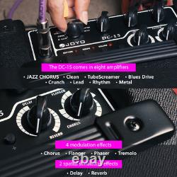 Amplificateur de guitare électrique 15W avec effets de délai et de réverbération pour guitare acoustique FD5