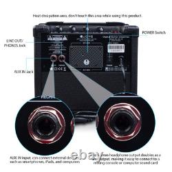 Amplificateur de guitare électrique 15W avec effets de délai et de réverbération pour guitare acoustique FD5