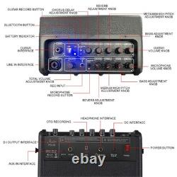 Amplificateur de guitare électrique 30W avec fonction OTG BT rechargeable portable Aco DGD