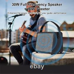 Amplificateur de guitare électrique 30W avec fonction OTG BT rechargeable portable Aco DGD