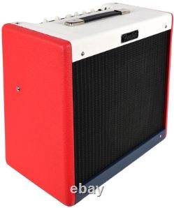 Amplificateur de guitare électrique Fender Blues Junior IV Color Trio avec haut-parleur Cannabis Rex