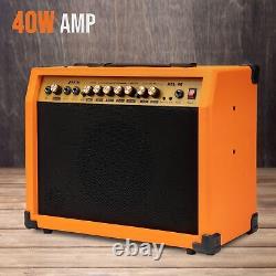 Amplificateur de guitare électrique LyxPro 40W, amplificateur de guitare avec haut-parleur intégré, Sunburst