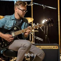 Amplificateur de guitare électrique LyxPro 40W, amplificateur de guitare avec haut-parleur intégré noir