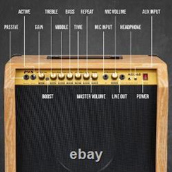 Amplificateur de guitare électrique LyxPro 60W, amplificateur de guitare avec haut-parleur intégré, naturel
