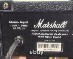 Amplificateur de guitare électrique Marshall Mg15dfx Série 45 Watts PANNEAU ARRIÈRE MANQUANT