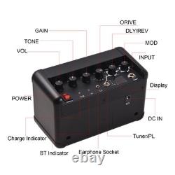 Amplificateur de guitare électrique Rowin 15W haut-parleur sans fil BT amplificateur de guitare acoustique avec KWTT