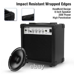 Amplificateur de guitare électrique haut-parleur portable multifonction de 6 pouces pour pratique