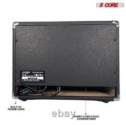 Amplificateur de guitare électrique portable mini 50 W à 5 cœurs avec haut-parleur intégré de 8 pouces