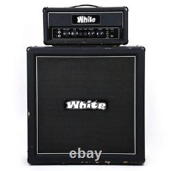 Amplificateur de guitare électrique vintage Matamp LW-100 blanc de 1973 RARE demi-stack OG