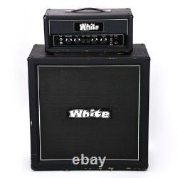 Amplificateur de guitare électrique vintage Matamp LW-100 blanc de 1973 RARE demi-stack OG