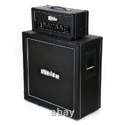 Amplificateur de guitare électrique vintage Matamp LW-100 blanc de 1973 RARE demi-stack OG