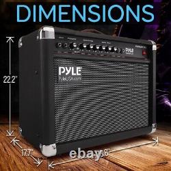 Amplificateur de guitare électronique portable Pyle 6''+8 haut-parleur haute définition