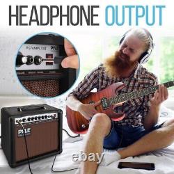 Amplificateur de guitare électronique portable Pyle - Haut-parleur haute définition de 8 pouces avec basses