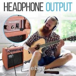 Amplificateur de guitare électronique portable Pyle avec haut-parleur haute définition de 8 pouces