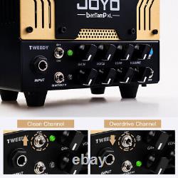 Amplificateur de guitare hybride à tube JOYO Mini Amp 20W 2 canaux propre/distorsion ouvert