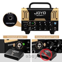 Amplificateur de guitare hybride à tube JOYO Mini Amp 20W 2 canaux propre/distorsion ouvert