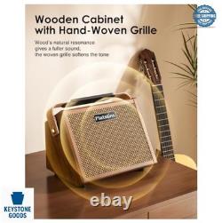 Amplificateur pour guitare acoustique 20 W à double canal, haut-parleur de 5,5 pouces, réverbération, égaliseur 2 bandes, batterie