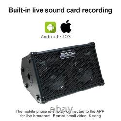 Amplificateur pour guitare acoustique, ampli Bluetooth portable de 80 watts pour guitare acoustique
