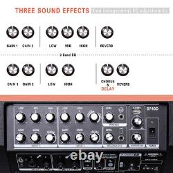 Amplificateur pour guitare acoustique, ampli Bluetooth portable de 80 watts pour guitare acoustique