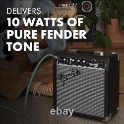 Amplificateur pour guitare électrique, 10 watts, haut-parleur de 6 pouces, noir, à transistors