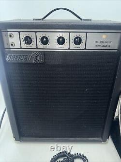 Années 1960 Gretsch Broadcaster Mini Lead 50 Amplificateur de guitare à l'état solide RARE Fonctionne