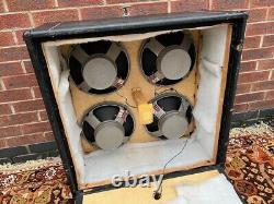 Armoire Vintage Sound City B80 4x12 des années 1970 avec haut-parleurs Fane 12289 22w 15ohm 12.