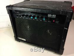 Boss Mg-80 Amplificateur De Guitare Jumeaux Haut-parleurs Illustrés Par Roland