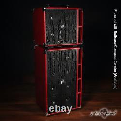 Cabinet d'enceinte Phil Jones Bass C8 Compact 8x5 800W 8 ohms avec housse rouge.