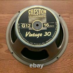 Celestion Vintage 30 Guitar Speaker Royaume-uni 16 Ohm Made In England 1996
