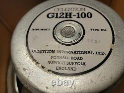 Célétion G12h-100 Royaume-uni 12 8 Ohm Remplacement Des Présidents Partie Vtg Guitar Amp Rare