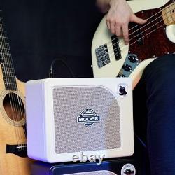 Combo d’ampli guitare 15W, 9 modèles, haut-parleur 6,5', Bluetooth, Hornet, blanc, électrique