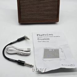 Crush20 ampli guitare 20 W avec batterie, réverbération et égaliseur pour micro et guitares acoustiques
