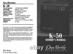 Dean Markley K-50 Solid State Guitar Amp 35w 1x10 Haut-parleur Combo Black
