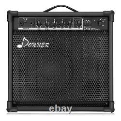 Donner Amplificateur de Batterie Électronique Haut-Parleur 35W pour Clavier Électronique, Batterie et Guitare