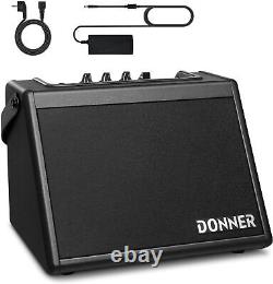 Donner Amplificateur pour Enceinte de Batterie Électronique Mini 20W DDA-20