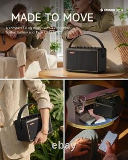 Donner GO II Amplificateur de guitare rechargeable 15 W avec contrôle via application et enregistrement USB-C – Noir
