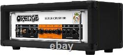 Écrasement super orange 100 watts tête d'amplificateur de guitare à double canal noir