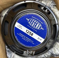 Eminence Legend 1258 haut-parleur de guitare 12 pouces 8 ohms LIVRAISON GRATUITE AUX ÉTATS-UNIS
