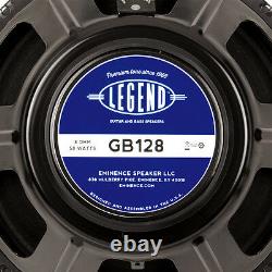 Eminence Legend Gb128 12 Guitar Speaker 8ohm 50w Rms101.4db 1.75vc Remplacement